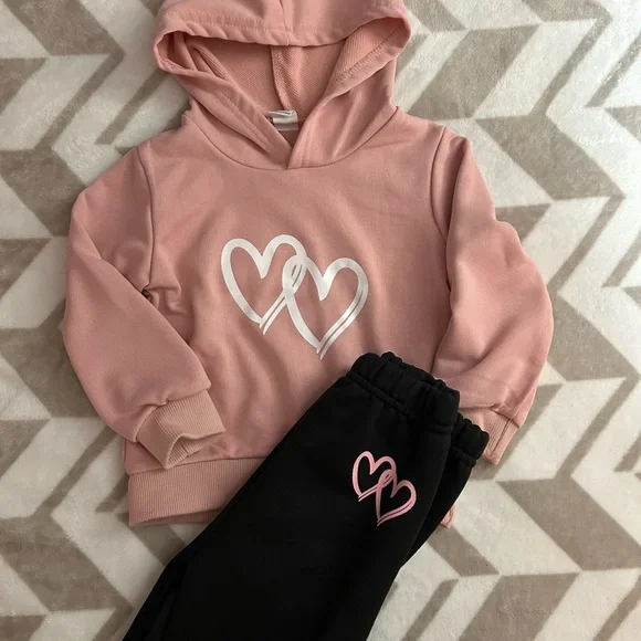 18 Month Girls cold weather Fall, Winter Bundle with Hoodies and Sweater outfits - Picture 8 of 11